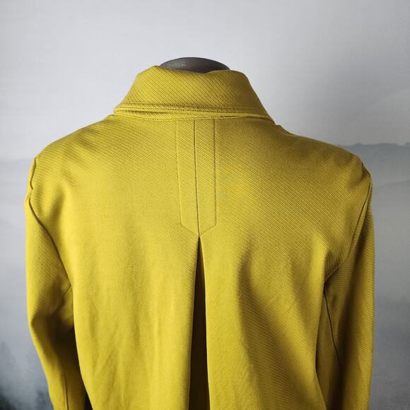 CAbi Yellow "Moss" Touring Moto Full-Zip Collared Jacket (#4117) | Women's Large - Picture 10 of 14